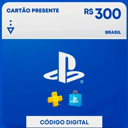 R$300 Playstation Store - 10% Off - Carto Presente Digital [Exclusivo Brasil] | Hype Games